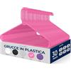 SereneLife Set da 30 Grucce Appendiabiti in Plastica, Stampelle Armadio Antiscivolo, Resistenti per Camicie, Maglioni, Felpe, Abbigliamento per Bambini e Abiti, Appendiabiti Ultra-Sottili, Leggere