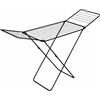 PALUPLUS Stendibiancheria da Pavimento in metallo Nero con 18 Metri di Senditura, Misura 182x55x102 cm, Stendino Pieghevole e Salvaspazio con Piedini Antiscivolo e sistema Anti-Chiusura -8120F -2,9