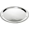 EDZARD Vassoio Martella (Ø 44 cm), acciaio inox, martellato | lucido a specchio, grande, centrotavola, per servire in tavola, idea regalo, decorazione casa