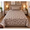 GX GARGIX Completo Letto 1 Piazza e Mezza in Flanella Calda e Morbida, Set Lenzuola Invernali con Lenzuolo Sopra, Sotto e Federa, Vari Colori e Fantasie