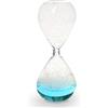 SYFUNLV Clessidra liquida, vetro sabbiato, liquido Motion Bubbler, decorazione per la casa, la scrivania, l'ufficio, la decorazione di nozze (blu)