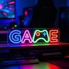 ZYNTEK Gioco Insegna al neon Insegna al neon:decorazione persala da gioco alimentata tramite USB, lampada da parete percamera da letto, installazione esports,regali gaming per ragazzi,