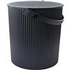 sceltevie Hachiman Omnioutil Secchio LL, a Norma Alimentare, Senza Tossine e Plastificanti, Resistente al Gelo Fino a -20 °C e al Calore a 120 °C, Portata 150 kg, Nero