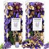 Scent-Hi Pot-pourri Lavanda, Fiori Secchi, 240 g, Confezione da 2 | Note floreali e aromatiche, olio profumato 10 ml incluso, decorazione per camera da letto, spogliatoio o bagno