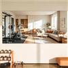WINNICE Specchio da palestra per la casa, 181 x 91 cm, 1 pezzo, grande specchio a corpo intero per yoga, vetro temperato senza cornice, specchio da parete per casa, palestra, allenamento, garage
