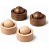 wuqyehr 4 pietre profumate per oli essenziali | Sfere diffusore in legno da 4,5 cm, per auto, armadio e ufficio