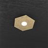 Top Light Plafoniera Industrial-Minimal Metallo Foglia Oro 1 Luce Led 12W