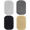 BUOKSLLY 4 Portasapone Luffa for Lavabo, Doccia - Non-Slip Soap Dish, Reusable Eco-Friendly, Quick Drying, Perfect for Bathroom, Kitchen, Shower