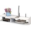 DAZZLEEX Router WiFi, scatola portaoggetti da parete per soggiorno, TV, senza punchi, 50 cm, per scatole via cavo, router, telecomandi/lettori DVD