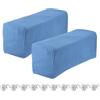 QUARKZMAN 2pz Copribraccioli Elasticizzati Copribraccioli Blu Denim | per Divano, per Sedie/Divani, con Spilla a Vite, per Mobili per Sedia Divano Poltrona