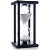 JIEHET Clessidra con sabbia e clessidra, 45 minuti, con decorazione con sabbia, per bambini, orologio con sabbia, orologio per la stanza, compleanno, tè, tavolino da caffè, scaffale per libri,