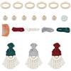 HNLMZ Kit Macramè di Natale,Fai da Te Babbo Natale Kit Filato,Kit di Ornamenti per Albero di Natale,Fatto a mano, Il Prodotto Finito Può Essere Appeso All'albero di Natale per la Decorazione