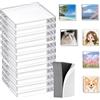 TINA.WIN 30 calamite per frigorifero fai da te in acrilico, per foto fai da te | 30 magneti fotografici in acrilico trasparente con pellicola autoadesiva per personalizzare foto, biglietti e piccoli motivi