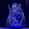 KJsdaADSA Anime LED Night Light Lelouch Lamperouge Lampada 3D per la decorazione della camera dei bambini Luce notturna Regalo di compleanno per bambini 16 colori
