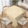 CCZM Tovaglia 160x160 cm Antimacchia con Motivo Floreale Vintage | Vite Ornamentale Tovaglia in Poliestere Impermeabile, Decorazione Tavolo Botanica Retrò per Cucina Sala da Pranzo Giardino
