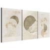 murando - Set di Quadri Moderni per Camera da Letto, Montagne, 120x60 cm | (3 pz. 40x60 cm ognuno), Quadro Moderno, Pannelli Decorativi per Pareti, Decorazione da Parete, Resistenti Allo Sbiadimento