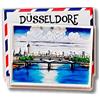 Generisch Düsseldorf Magnete Souvenir, Germania Mitbringsel - Düsseldorf Fridge Magnet aimant de refrigerateur calamita de frigorifeero iman de nevera Koelkastmagneet 131202