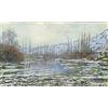 SERENDIPITP Astratta Della Poster Stampe su Tela Pittura su Tela Il disgelo in Vétheuil di Claude Monet per Decorazioni per la Casa 60x90cm