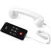 Generic Cornetta per Telefono retrò con Connettore di Tipo C, Cornetta per Telefono Cellulare Cablata per Casa, Ricevitore Portatile in Stile Telefono Vintage con Microfono E Altoparlante