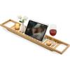Torrex® 30540 Mensola bagno Bamboo in varie dimensioni Vasca da bagno (74 x 15 x 3,5 cm)