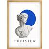 TRUE | VIEW DESIGN TrueView Cornice per Foto 10x21 cm Oro sfumato | Dimensioni a Scelta | Vetro Acrilico | Cornice in Legno per Foto, Immagini e Certificati | Per Studio, Soggiorno e Camera da Letto