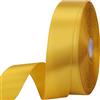 Clmentp Nastro di raso dorato da 2,5 cm e 45 m, per confezioni regalo, matrimoni, artigianato, Natale, Pasqua, fiori, capelli, decorazioni per inviti e molto altro ancora
