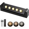 PopoIron Faretti da interni da 5500 mAh con timer automatico giornaliero, luci per immagini ricaricabili, illuminazione d'accento wireless dimmerabile e 3CCT, telecomando LED per piante