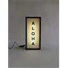 Maimeili ALOHA RGB LED Neon Lightbox con telecomando Studio Podcast Radio Lights Sign per Cinema Caffè Home Wall Decor USB Powered
