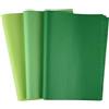 CHRORINE 50 fogli di carta velina verde multicolore per confezione regalo artistica sfusa per baby shower, matrimonio, compleanno, fai da te e decorazioni per artigianato