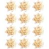 RANYAKE 12pezzi Set Coccarde Fiocchi Stelle Decorazione,Fiocchi Regalo Decorativi,Autoadesivi Scintillanti Adesive,Fiocchia Autoadesivi da 5,5 cm,per Confezioni Regalo,Compleanni,Matrimoni,Natale
