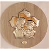 Generico NOZZE D'ORO 50° ANNIVERSARIO DI MATRIMONIO IN ARGENTO cm4x3 QUADRO SACRO ICONA SACRA FAMIGLIA IN ARGENTO cm20x20 E LEGNO cm30x30x2 ICONE SACRE > TUA IN 24/48h