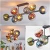 hofstein Koyoto Plafoniera, Lampada a sfera Blu, Verde, Chiaro, Ramato, 8-Luci