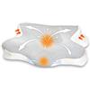 YAMIQUI Cuscino Cervicale, Cuscino Cervicale per Dormire, Cuscini Memory Foam | Supporto Posturale Collo e Spalle, Ergonomico per Fianco e Schiena, Federa Sfoderabile e Lavabile (60x36x11/13cm)