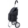 LeeQinersw Carrello Pieghevole in Alluminio Carrello Spesa Carrello Portaspesa Mano Carrello Trasporto con Struttura Leggera E Borsa in Tessuto Oxford Ruote