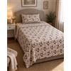 GX GARGIX Completo Letto 1 Piazza e Mezza in Flanella Calda e Morbida, Set Lenzuola Invernali con Lenzuolo Sopra, Sotto e Federa, Vari Colori e Fantasie