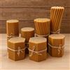 CanBee Candele di cera Candele Votive Sottili in Cera d'Api Naturale Giallo Miele per Preghiera e Uso Liturgico - Modello n.80 - 18 cm - Durata circa 60 Minuti - Senza Fumo - CanBee - 25 pz