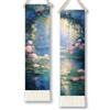 TNKBREEZE Arazzo verticale per pittura a olio, 130 x 33 cm, per stagno, lungo, verticale, con nappe, decorazione per la casa, per camera da letto, soggiorno, dormitorio, appartamento