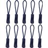 LHZHLE Zip Pull di ricambio per valigia: 10 pezzi blu scuro tira cerniera cordino per borse giacche bagagli