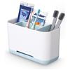 FAOKZE Portaspazzolino elettrico, spazzolino da Denti Titolare, da bagno, staccabile Stand dentifricio (Bianco)