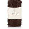 S SENSY Sensy Premium - Corda in poliestere da 3 mm, 120 metri, cordino in polipropilene per macramè, borse all'uncinetto, regalo per chi lavora a maglia (marrone)