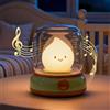 IHALO Carino Luce Notturna Alla Paraffina con Macchina Rumore Bianco, 5 Suoni Rilassanti, 2 modalità Luminosità Regolabile, Ricaricabile Luce Notturna Bambini e Adulti, Lampada da Comodino, Campeggio