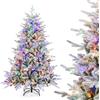 COSTWAY Albero di Natale Artificiale Innevato con Luci