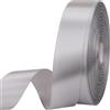 Clmentp Nastro di raso grigio da 2,5 cm e 45 m, per confezioni regalo, matrimoni, artigianato, Natale, Pasqua, fiori, capelli, decorazioni per inviti e molto altro ancora
