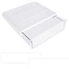 ZSUIQIN 1 Pezzi Organizer Sotto la Scrivania, per Casa e Ufficio | Facile da installare, organizer nascosto, 23×20×6,5cm. Perfetto per articoli da ufficio, scuola o trucco (Bianco)
