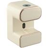 Honseadek Dispenser elettrico per dentifricio senza contatto con 3 scomparti, per mantenere il bagno organizzato e pulito (bianco)