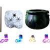 Generico Calderone Halloween A Tema Kit Decorativo Con Nera Effetto Bolle E | Pentola Calderone della Per Ambienti Domestici, Cucina, Soggiorno, Feste E La Tavola
