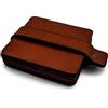 Brute Strength - Sottobicchieri in pelle - Cognac - Quadrato - 6 pezzi | Sottobicchieri lavabili in cuoio pieno fiore per bicchieri e tazze; con cinghia per riporli ordinatamente