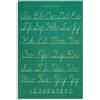 HJNAOKGWHQ Vintage Chalkboard Cursive Alphabet Print, Rustic Green Distressed Poster for Farmhouse Decor & Homeschool(Unframed,16x24inch(40x60cm)