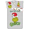 Jerry Fabrics The Grinch Guess Who's Back, Set Biancheria da Letto in Cotone 100%, Copripiumino 140x200 cm con Federa 70x90 cm, Idea Regalo Natale