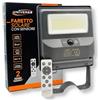 GASIASHOP SRL UNIVERSO ES-P-50F LAMPIONE FARO SOLARE 50W EQUIVALENTI CON SENSORE CREPUSCOLARE E MOVIMENTO 6500K LUCE FREDDA IP65